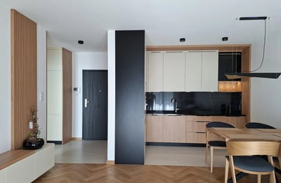 Аренда стильной, меблированной 2-комнатной квартиры, 51 м², Grzegórzki, Краков, Польша